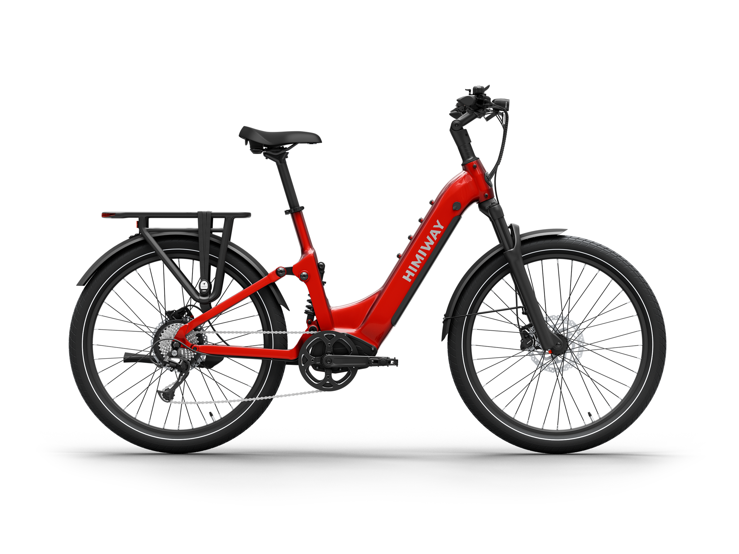 Himiway A7 E-Citybike Rot