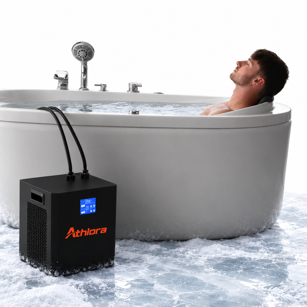 Athlora Kaltbad – Elektrisches Eisbad mit 3 bis 15 °C